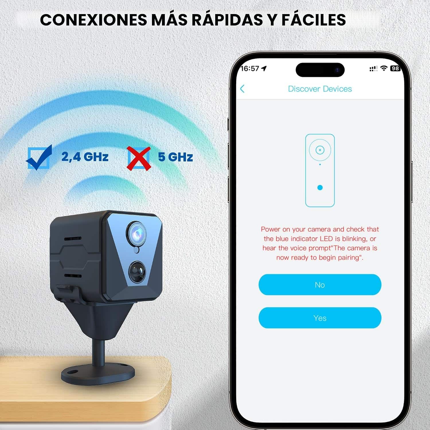 mini camara seguridad wifi 4k bateria larga duracion 100 dias vision nocturna monitor mascotas espia interior chile