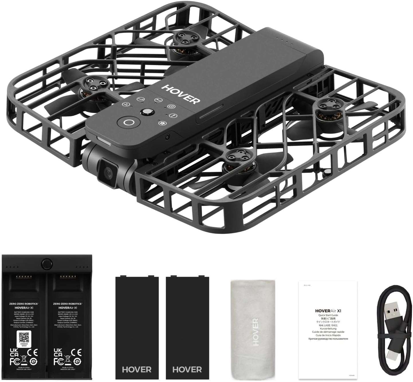 dron inteligente hoverair x1 camara autonoma sigueme 125 gramos ideal para grabar deportes en chile