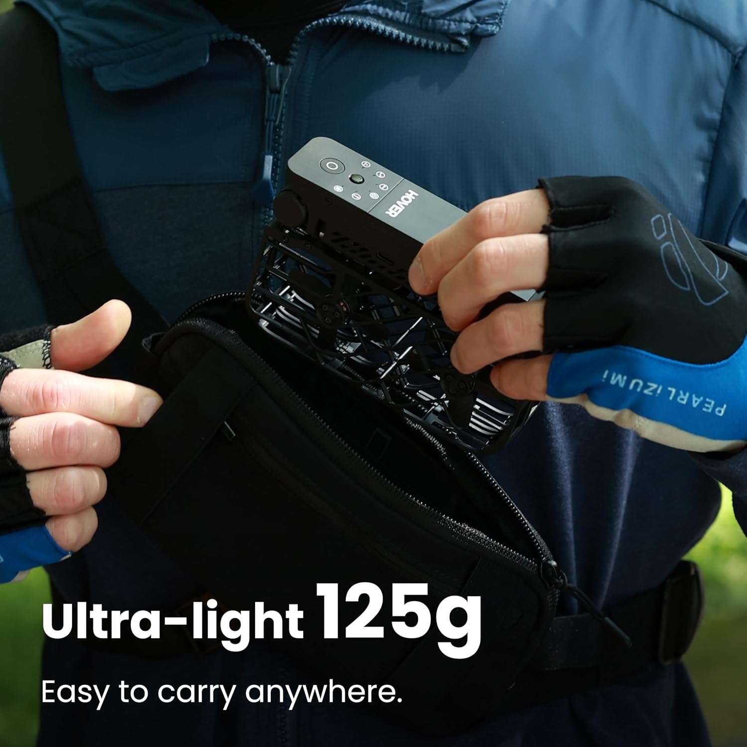 dron inteligente hoverair x1 camara autonoma sigueme 125 gramos ideal para grabar deportes en chile