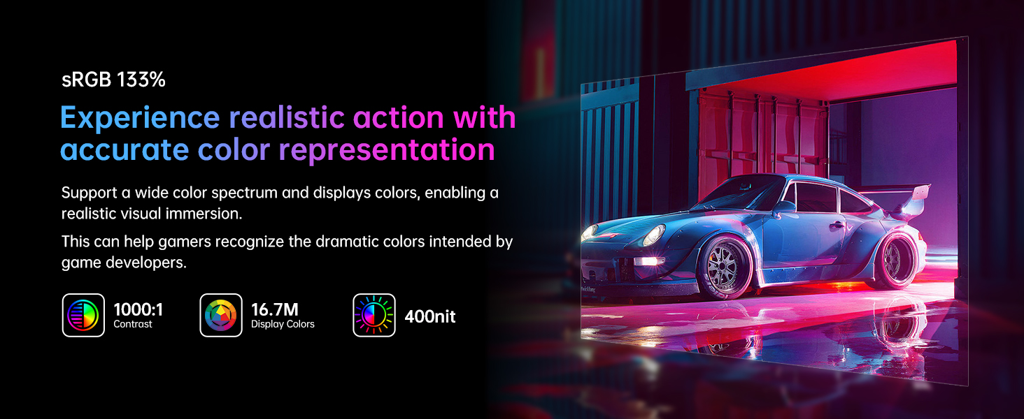 Monitor gamer de escritorio 24 pulgadas 190 Hertz 1 milisegundo panel IPS junto a un teclado y mouse.