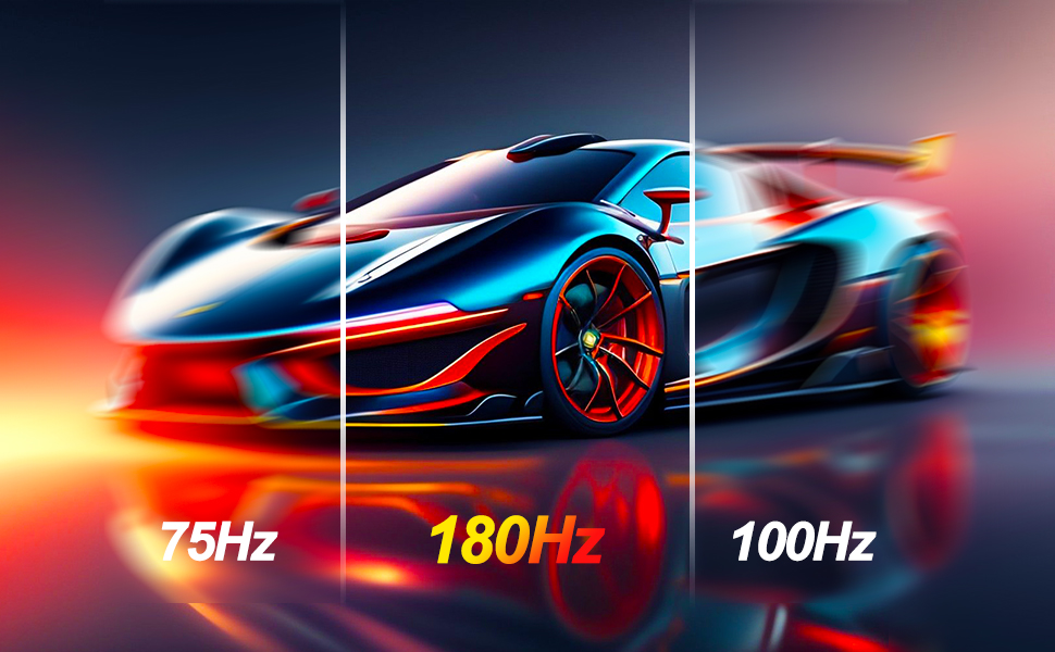 Monitor gamer curvo de 32 pulgadas 2K 165 Hertz panel VA sobre un escritorio.