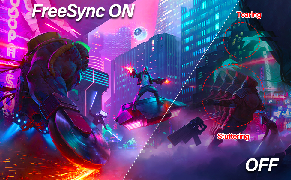 Monitor gamer curvo de 32 pulgadas 2K 165 Hertz panel VA sobre un escritorio.