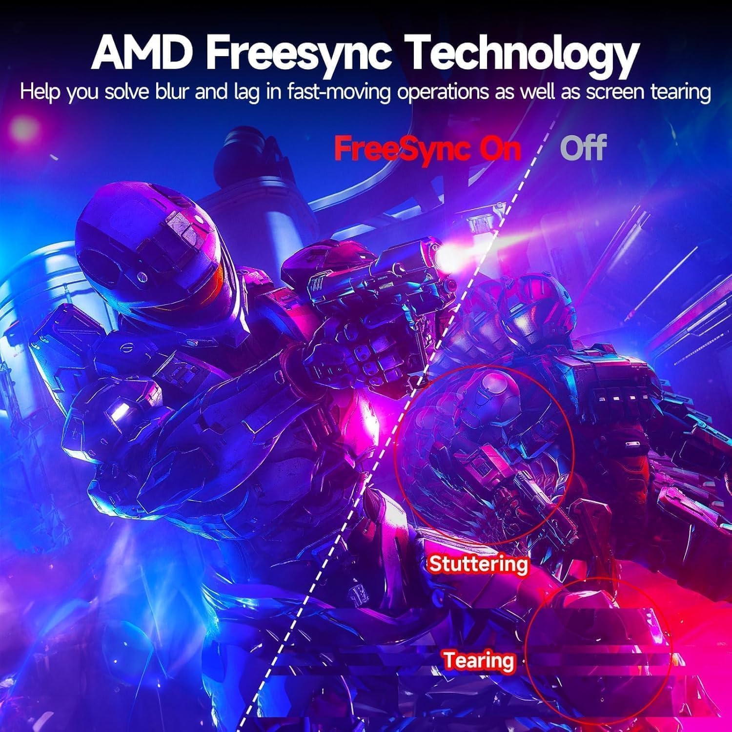 Monitor gamer curvo de 32 pulgadas 2K 165 Hertz panel VA sobre un escritorio.