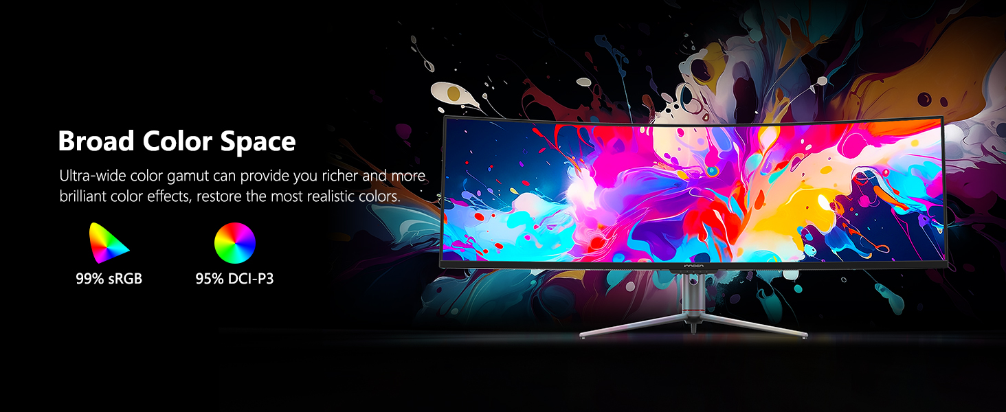 Monitor gamer curvo ultrawide de 49 pulgadas a 240hz con resolucion dual qhd sobre un escritorio chile