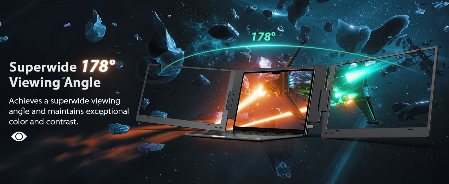 Monitor Portatil Doble Pantalla 15.6 Pulgadas para Notebook USB C - Imagen 15