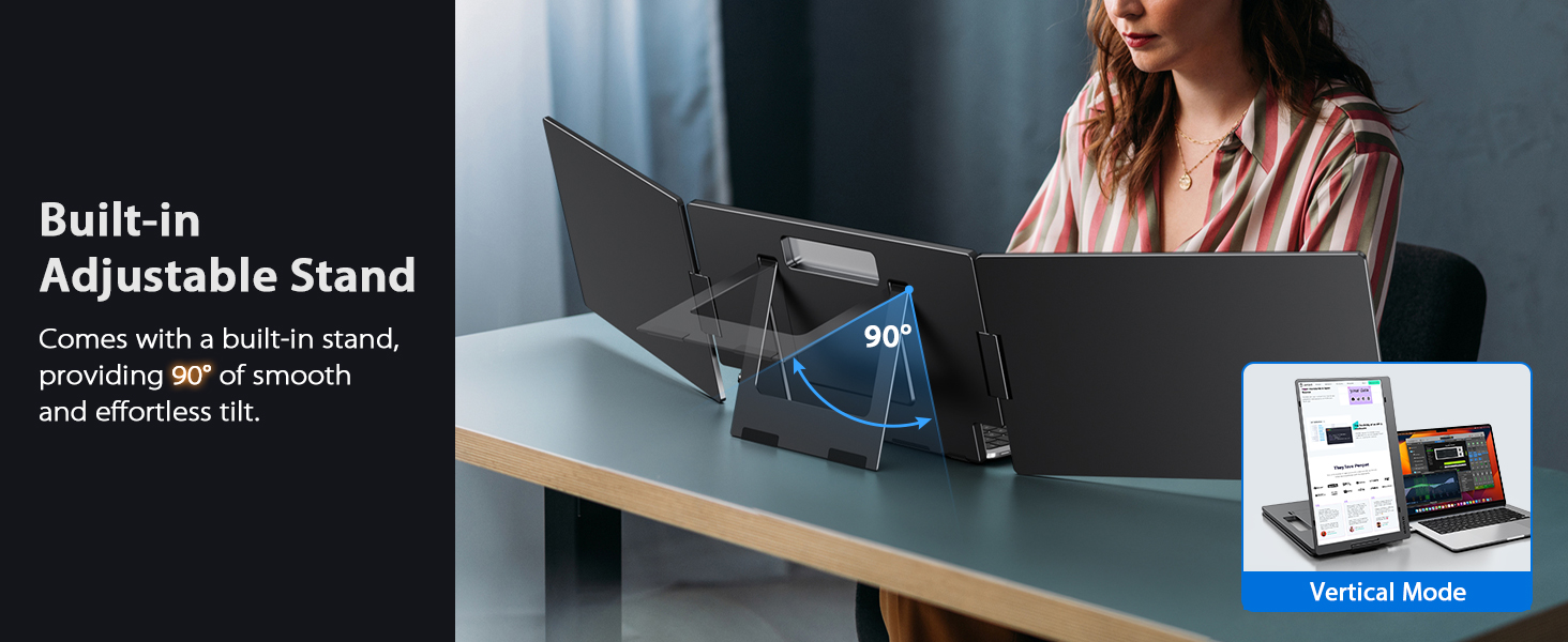 Monitor Portatil Doble Pantalla 15.6 Pulgadas para Notebook USB C - Imagen 16