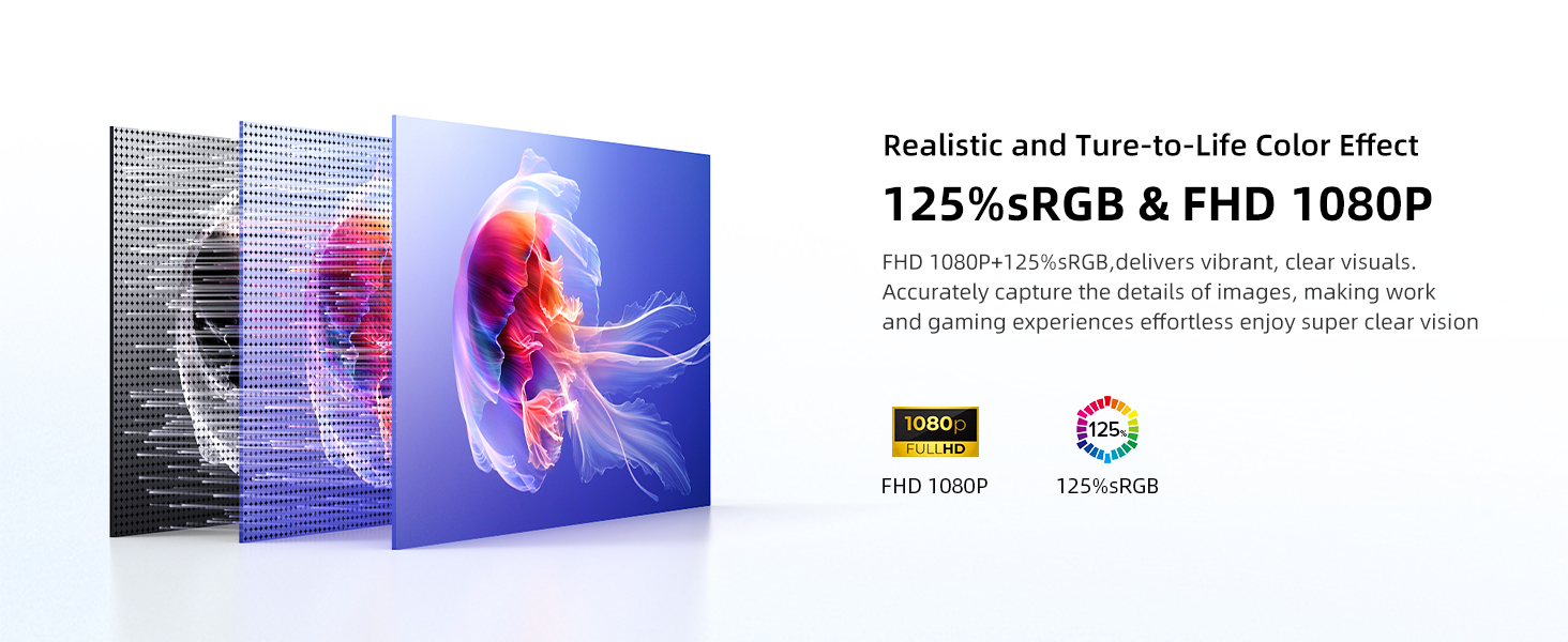 Monitor portatil tactil de 15.6 pulgadas Full HD con funda protectora conectado a un notebook en un escritorio.