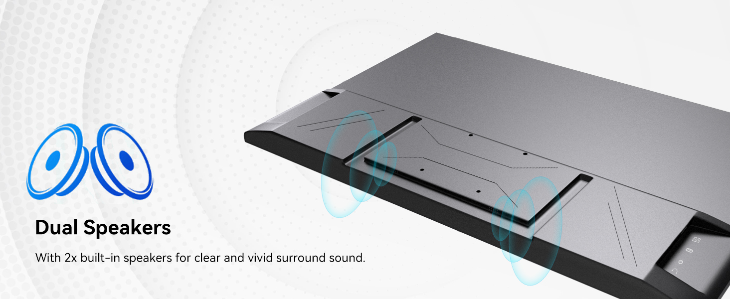 Monitor portatil tactil de 23.8 pulgadas con soporte integrado junto a un notebook en un escritorio.