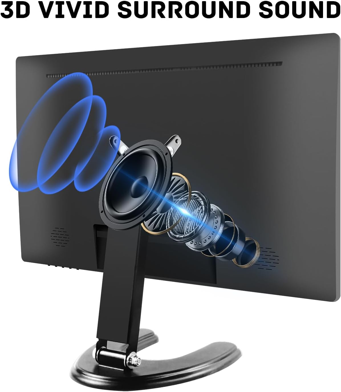 Monitor tactil de 24 pulgadas Full HD para computador de escritorio y notebook en un punto de venta.