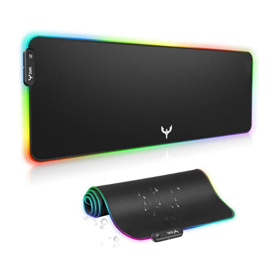 mouse pad gamer rgb extra grande 80 x 30 centimetros luces led impermeable ideal para escritorio en chile