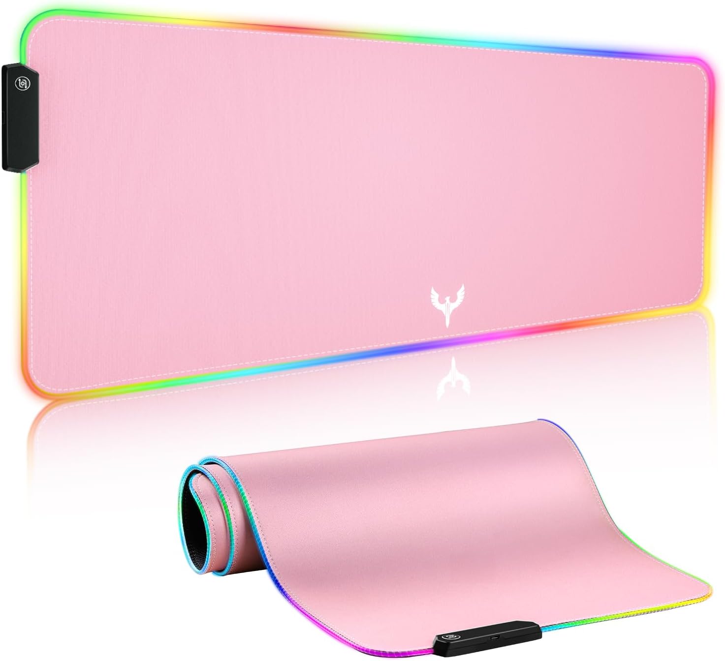 mouse pad gamer rgb extra grande 80 x 30 centimetros luces led impermeable ideal para escritorio en chile