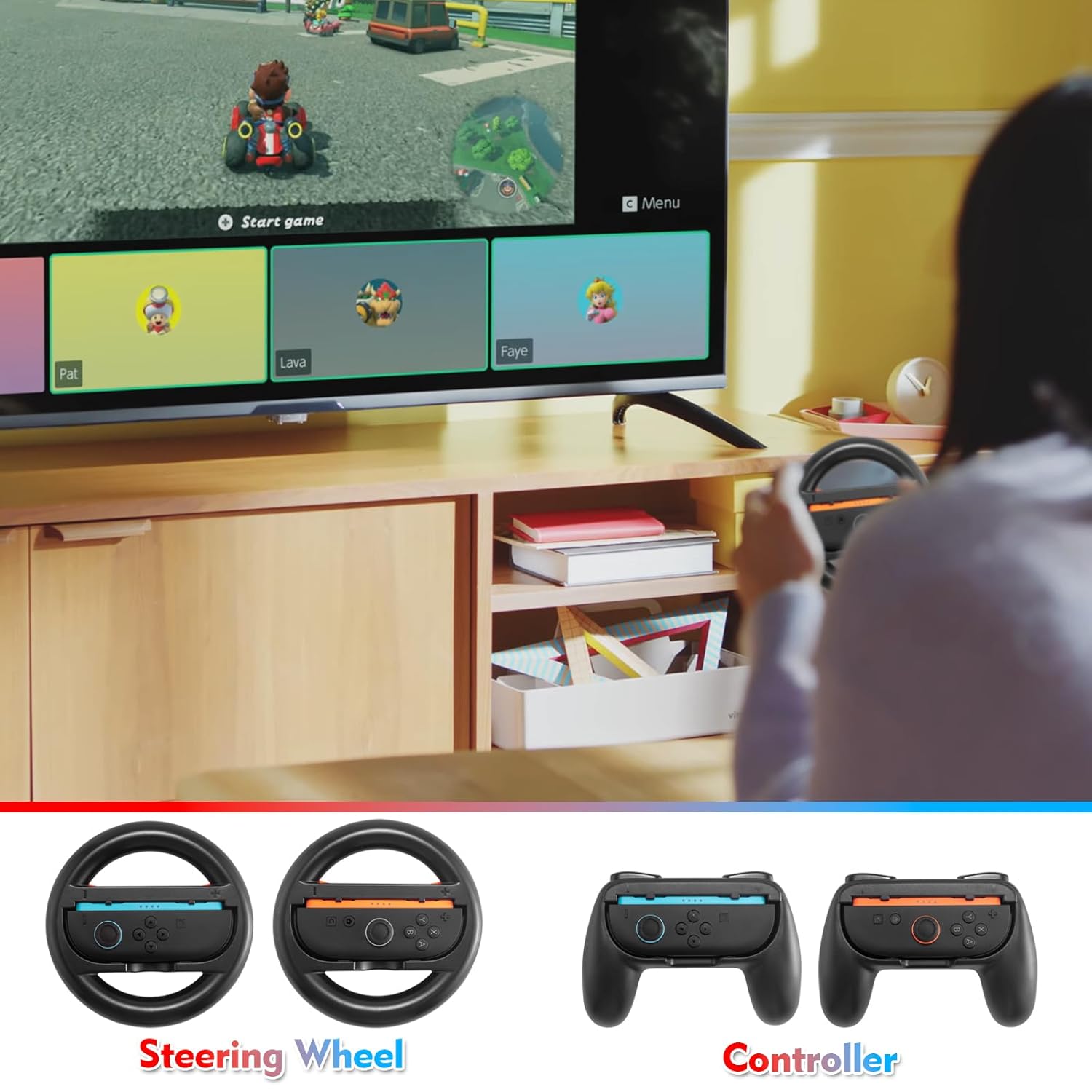 pack de 16 accesorios deportivos para nintendo switch 2 con raquetas volantes y espadas para jugar en chile