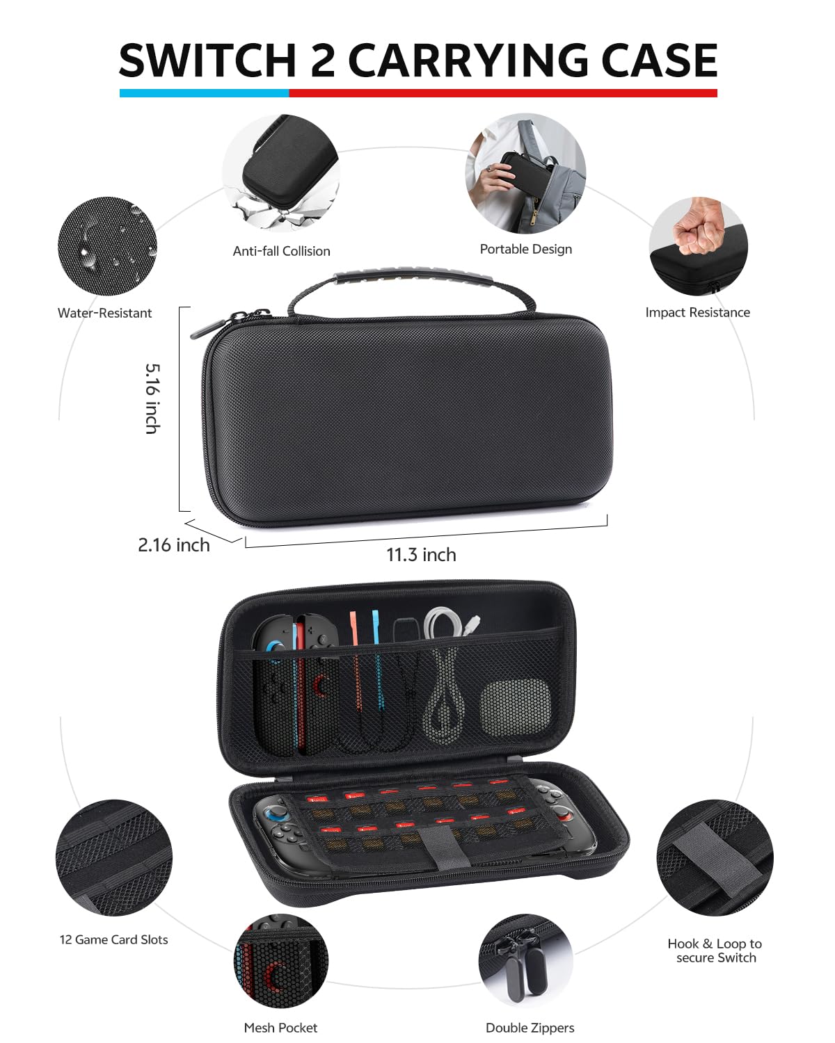 pack 18 en 1 accesorios nintendo switch 2 bolso controles pro lamina y fundas ideal para gamers en chile