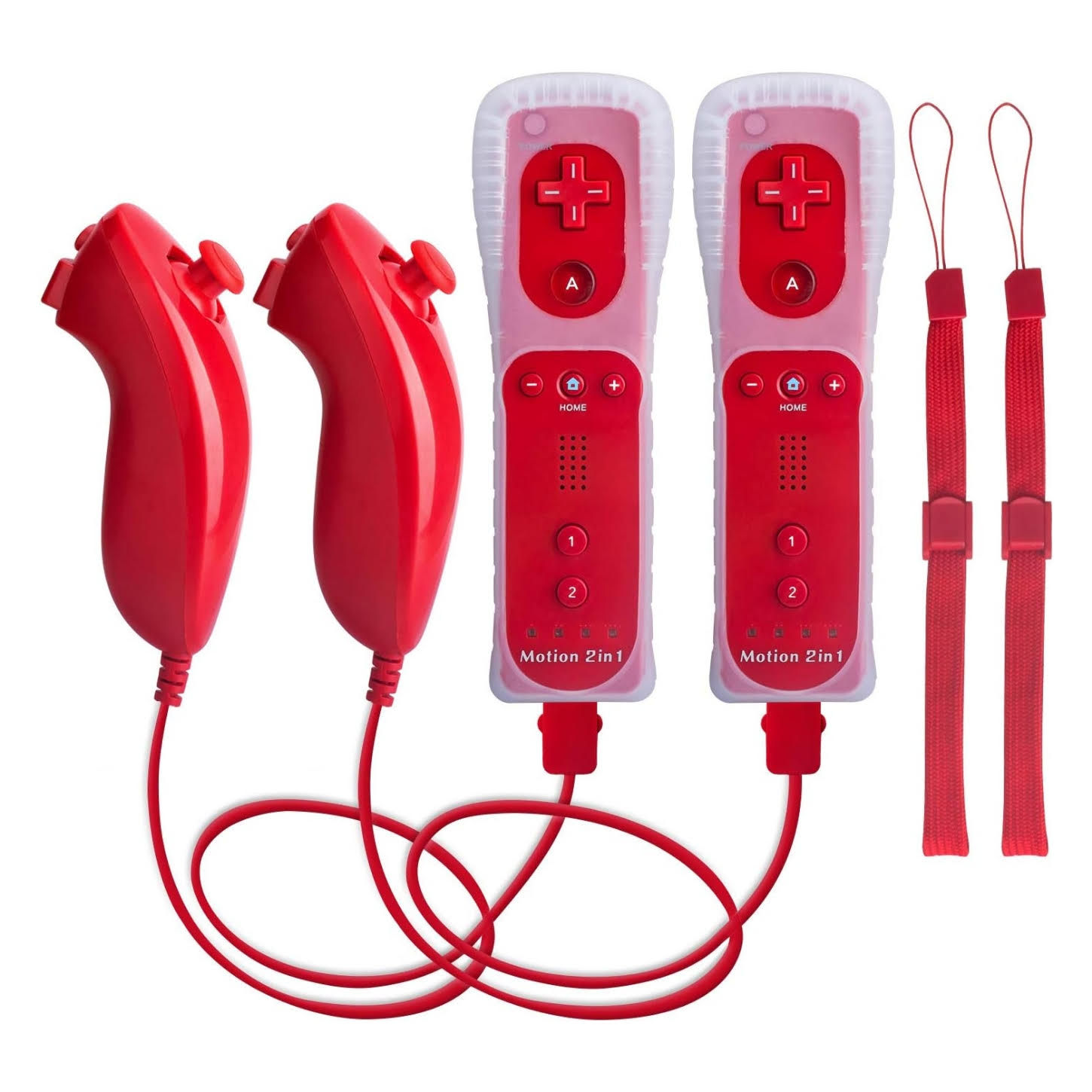 pack de dos controles nintendo wii u con motion plus y nunchuck para jugar en chile