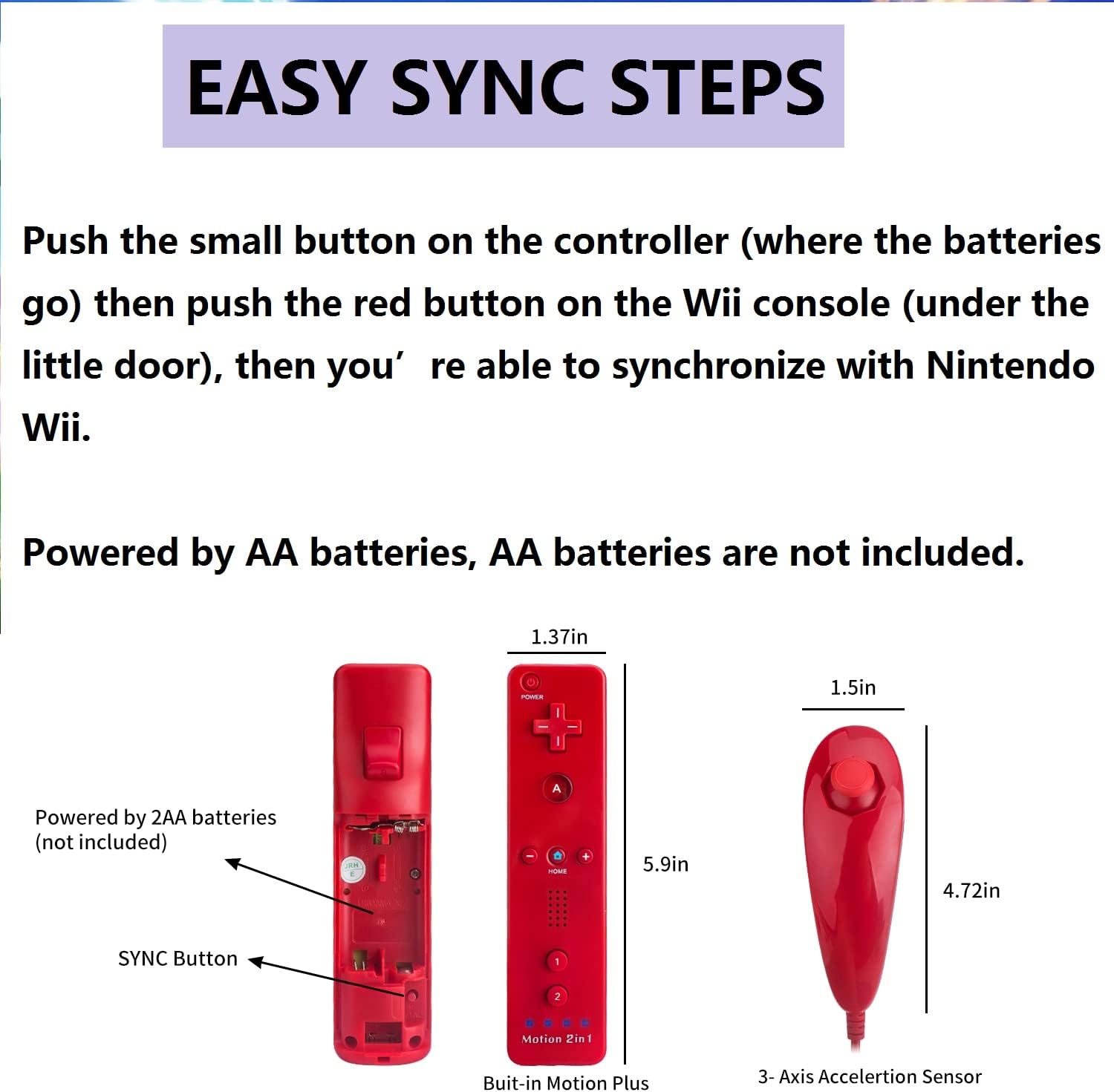 pack de dos controles nintendo wii u con motion plus y nunchuck para jugar en chile
