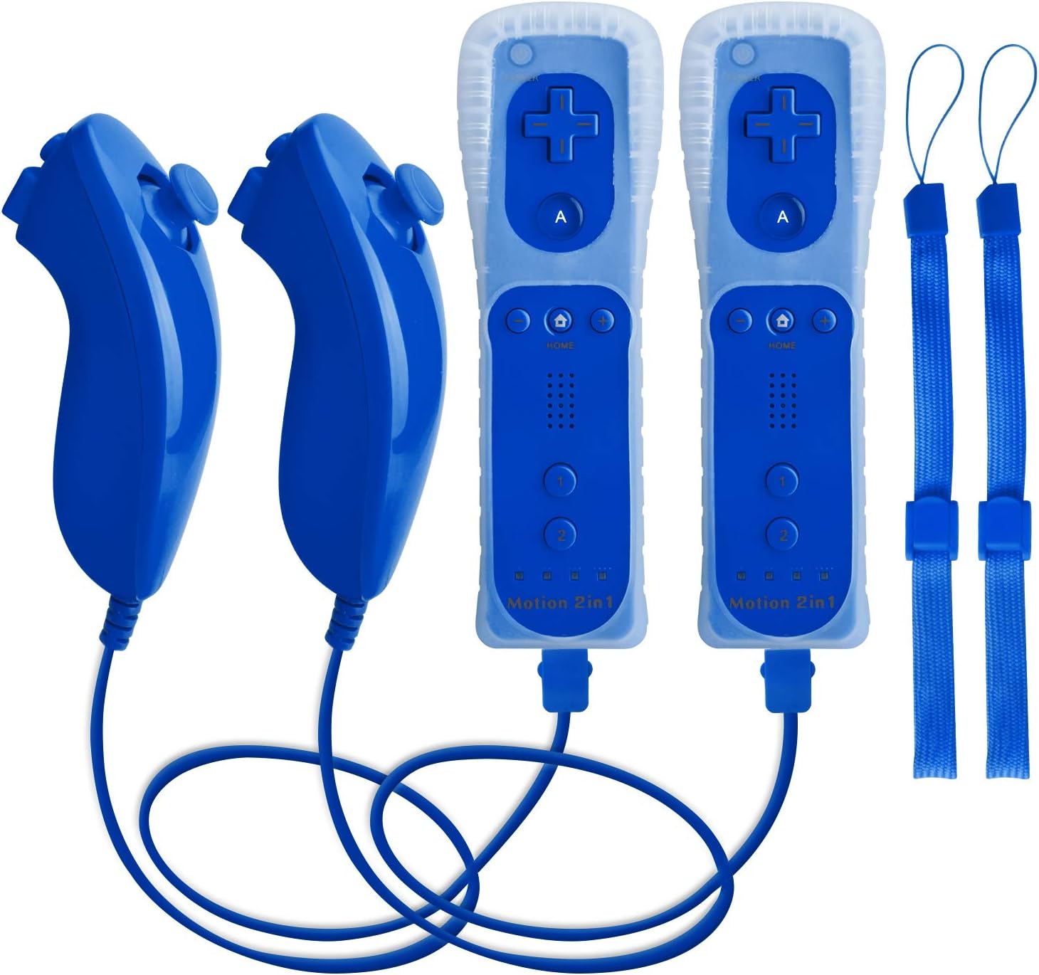 pack de dos controles nintendo wii u con motion plus y nunchuck para jugar en chile