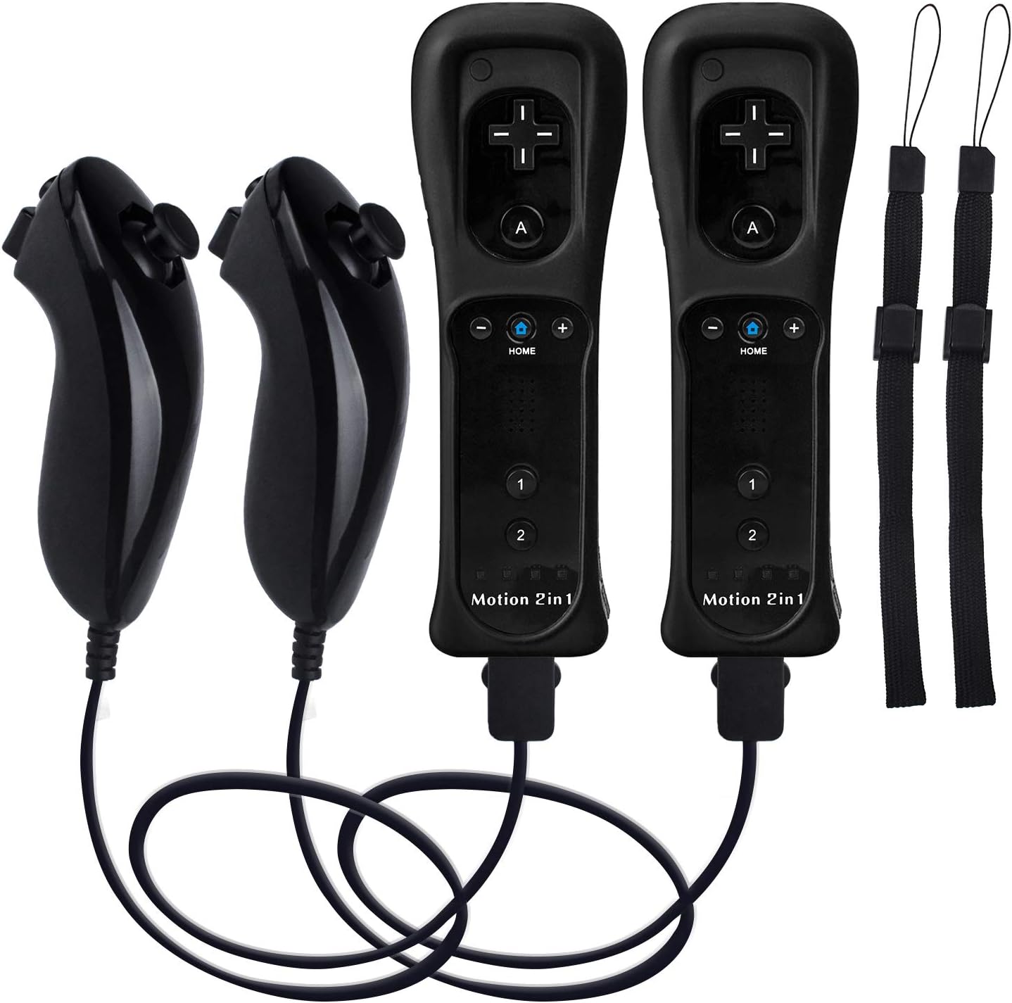 pack de dos controles nintendo wii u con motion plus y nunchuck para jugar en chile