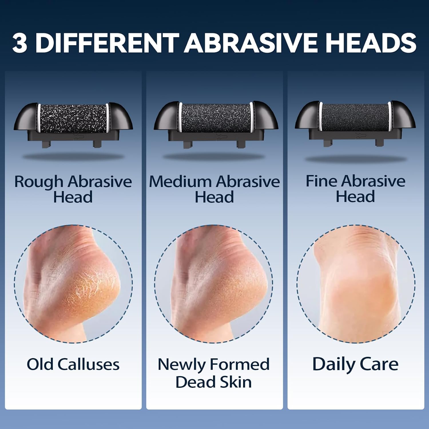 Kit de pedicure 17 en 1 con removedor de callos electrico recargable y herramientas de acero inoxidable para pies suaves chile