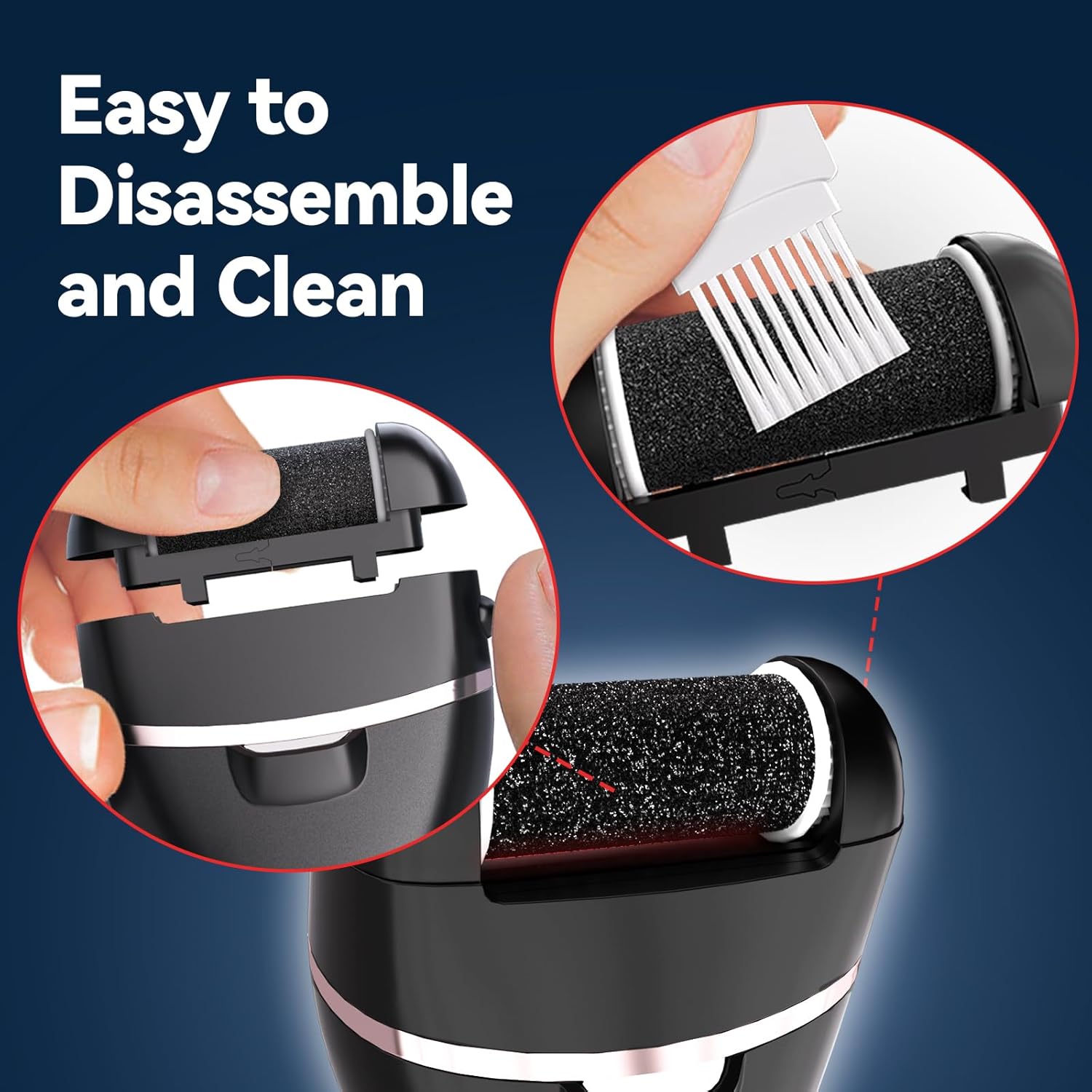 Kit de pedicure 17 en 1 con removedor de callos electrico recargable y herramientas de acero inoxidable para pies suaves chile