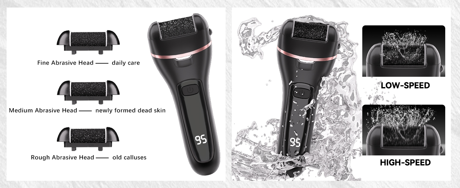 Kit de pedicure 17 en 1 con removedor de callos electrico recargable y herramientas de acero inoxidable para pies suaves chile