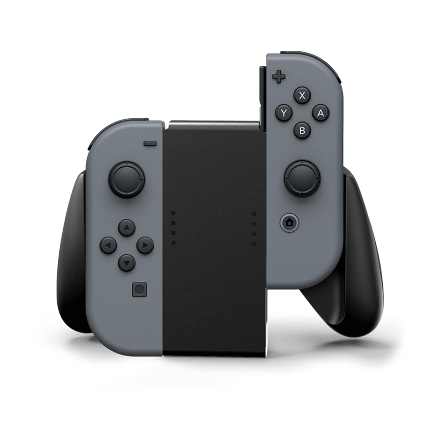 Soporte agarre PowerA color negro para controles joycon de Nintendo Switch con goma ergonomica