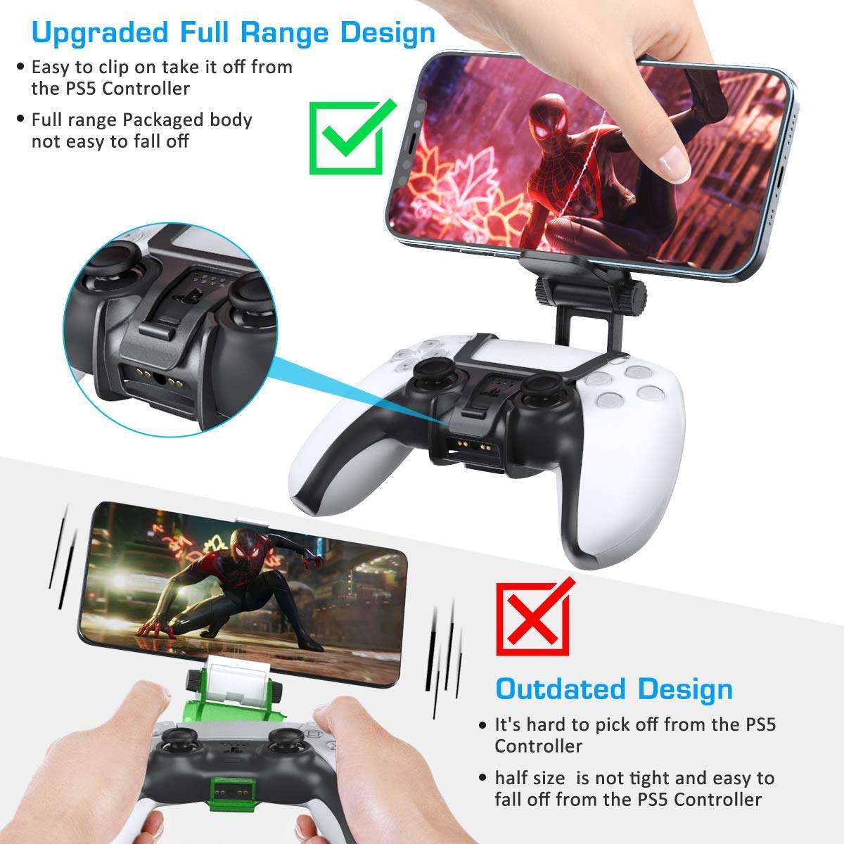 soporte celular para control playstation 5 oivo clip bluetooth para jugar remoto en chile