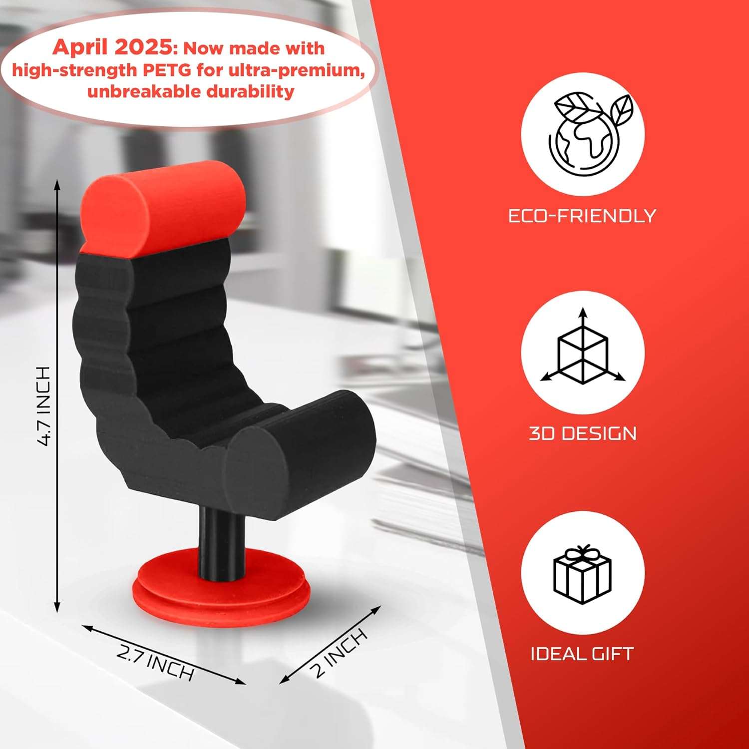 soporte celular silla gamer porta telefono escritorio 19 centimetros ideal para setup en chile