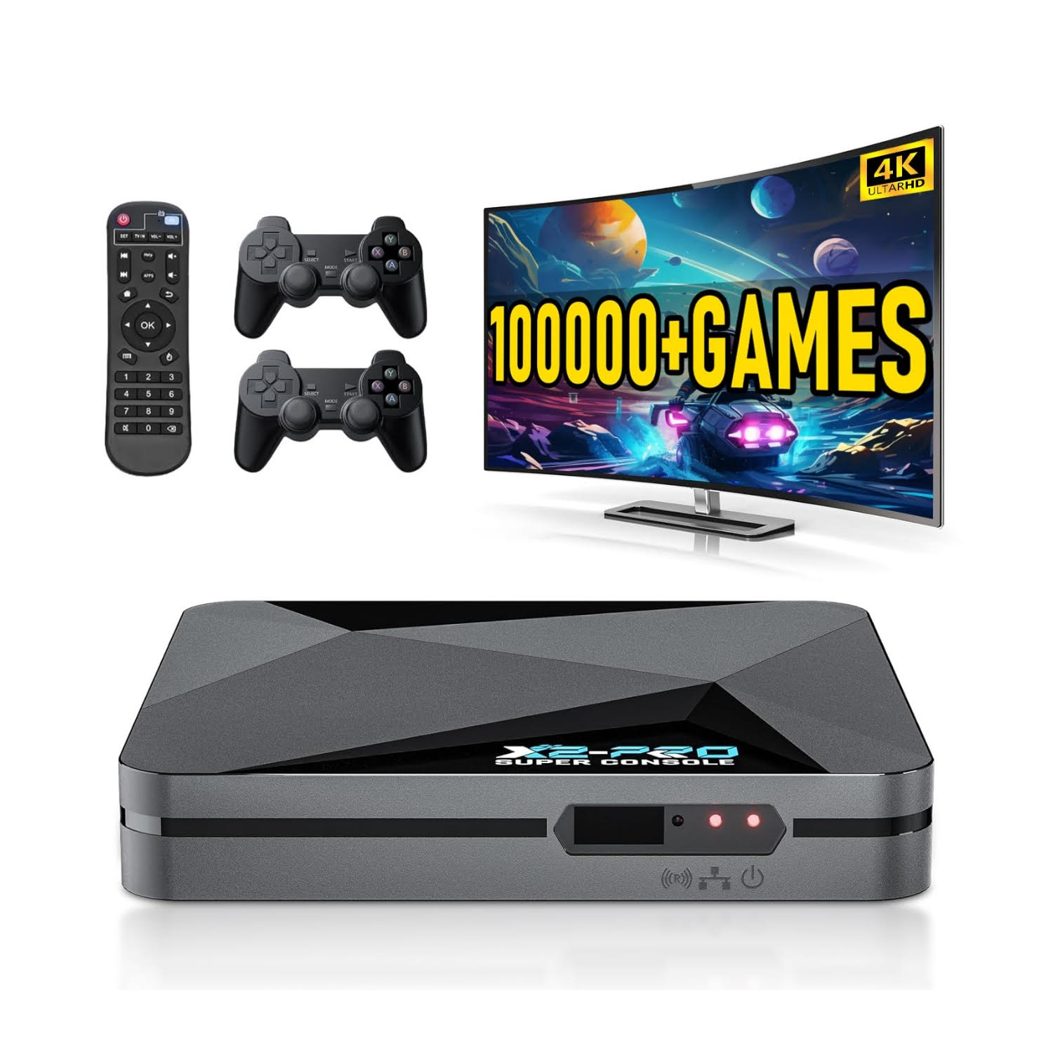 consola retro tv box super console x2 pro 2025 con 100000 juegos y android 9 ideal para jugar en chile