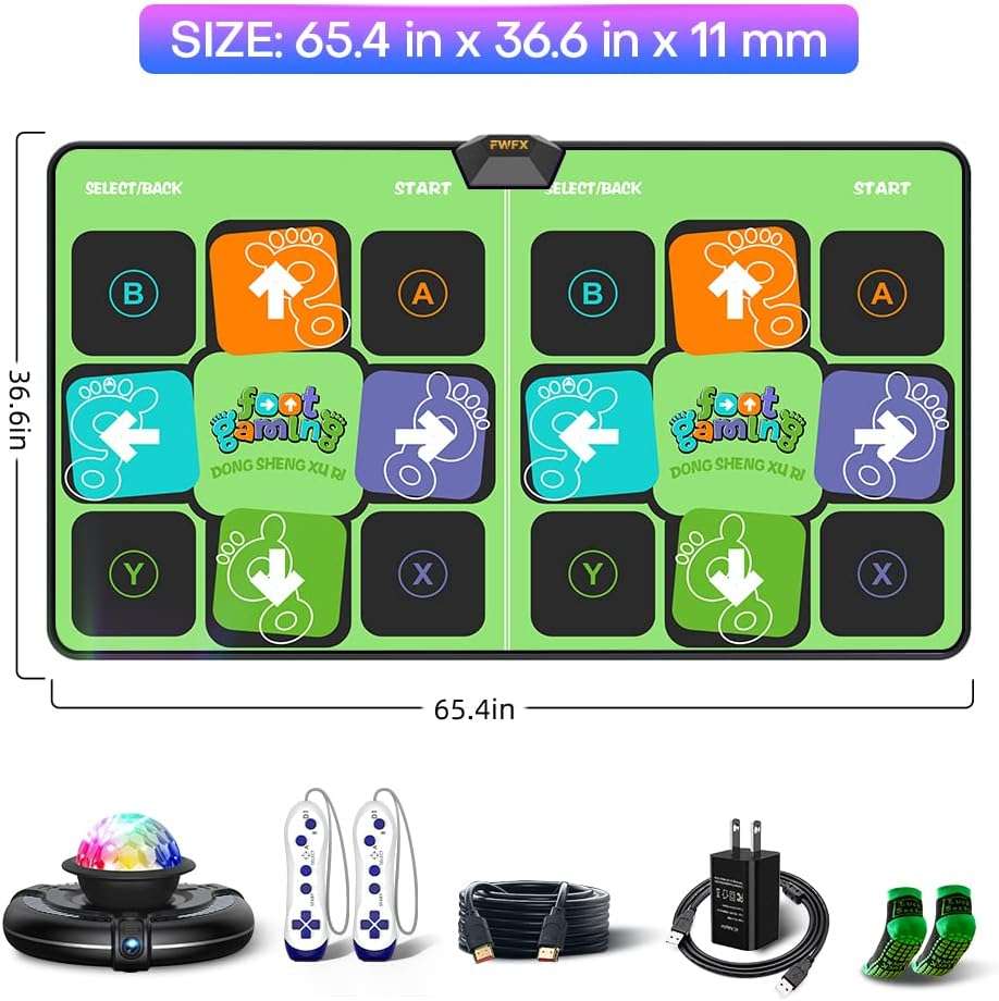 alfombra de baile inalambrica doble tv 166 centimetros juegos fitness yoga ideal para jugar en chile