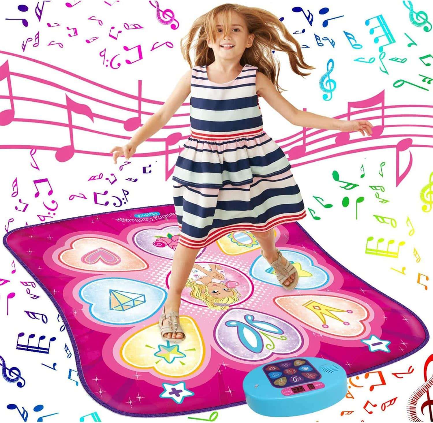 tapete de baile alfombra musical sunlin con luces led 3 niveles de dificultad y medidas de 90x93 centimetros ideal para chile