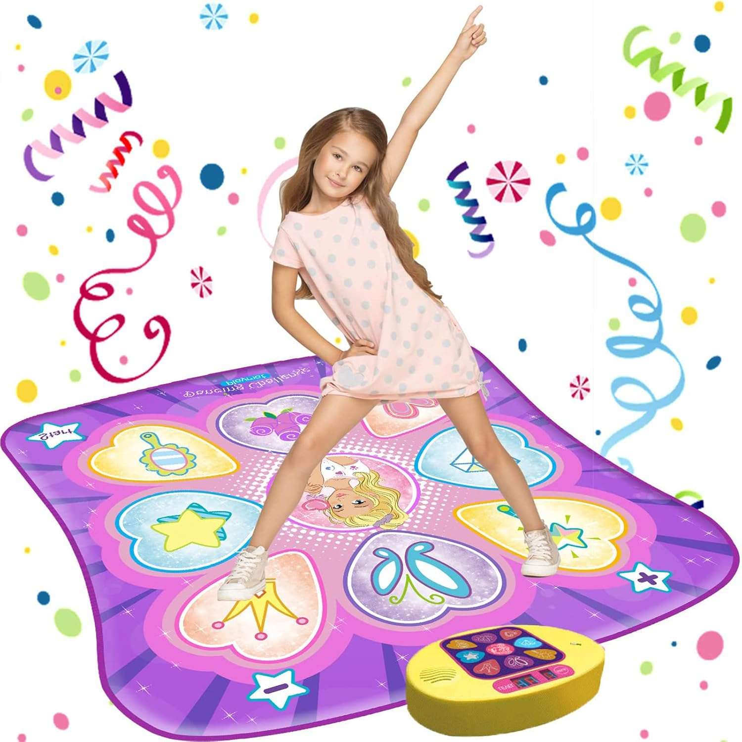 tapete de baile alfombra musical sunlin con luces led 3 niveles de dificultad y medidas de 90x93 centimetros ideal para chile