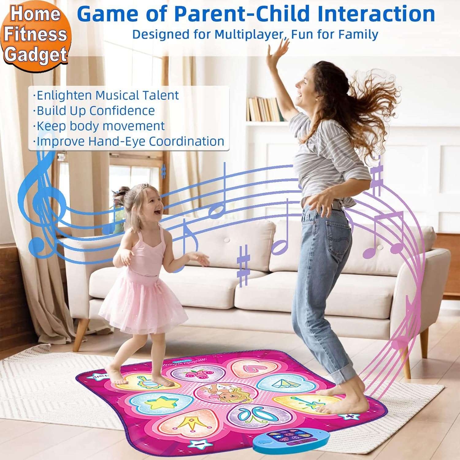 tapete de baile alfombra musical sunlin con luces led 3 niveles de dificultad y medidas de 90x93 centimetros ideal para chile