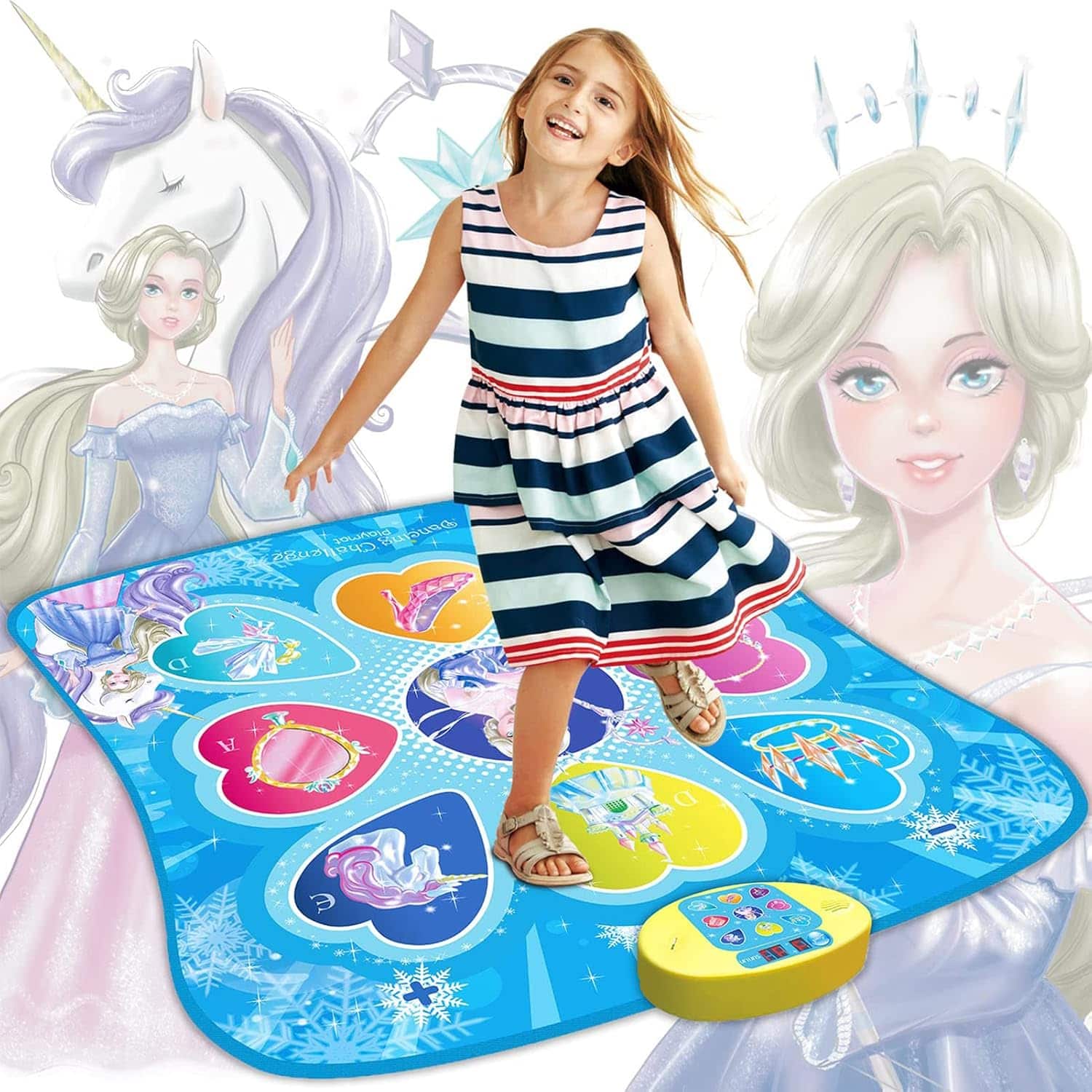 tapete de baile alfombra musical sunlin con luces led 3 niveles de dificultad y medidas de 90x93 centimetros ideal para chile