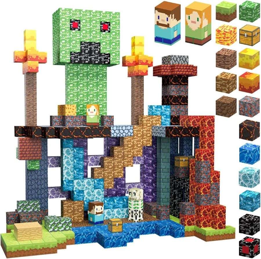 set de 160 bloques magneticos aidyvoi de 2.54 centimetros juguete educativo stem para construccion infantil ideal para chile