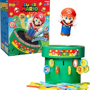 juego de mesa familiar pop up super mario tomy con tres modos de juego y accion sorpresa ideal para chile