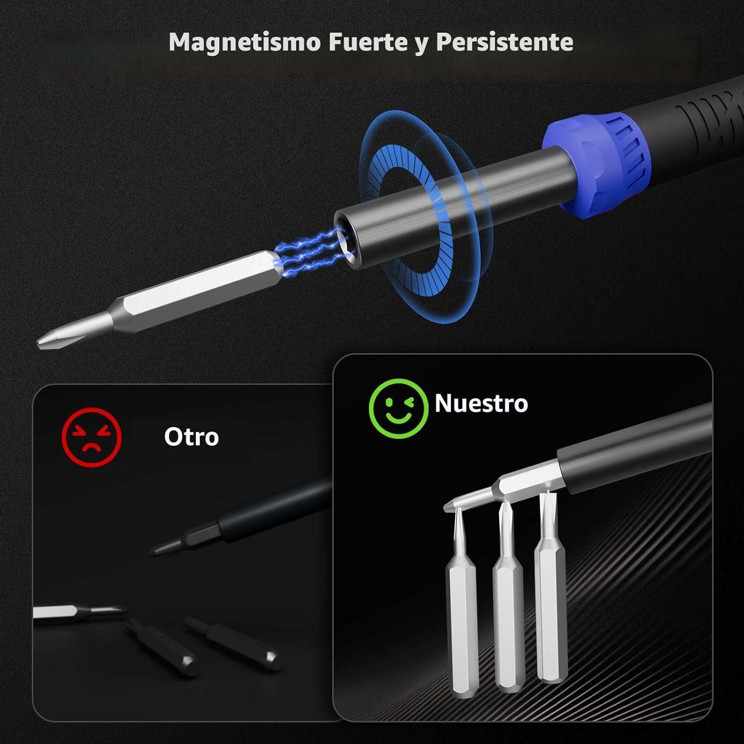 juego destornilladores precision 64 en 1 kit reparacion electronica pc celular magnetico ideal para chile