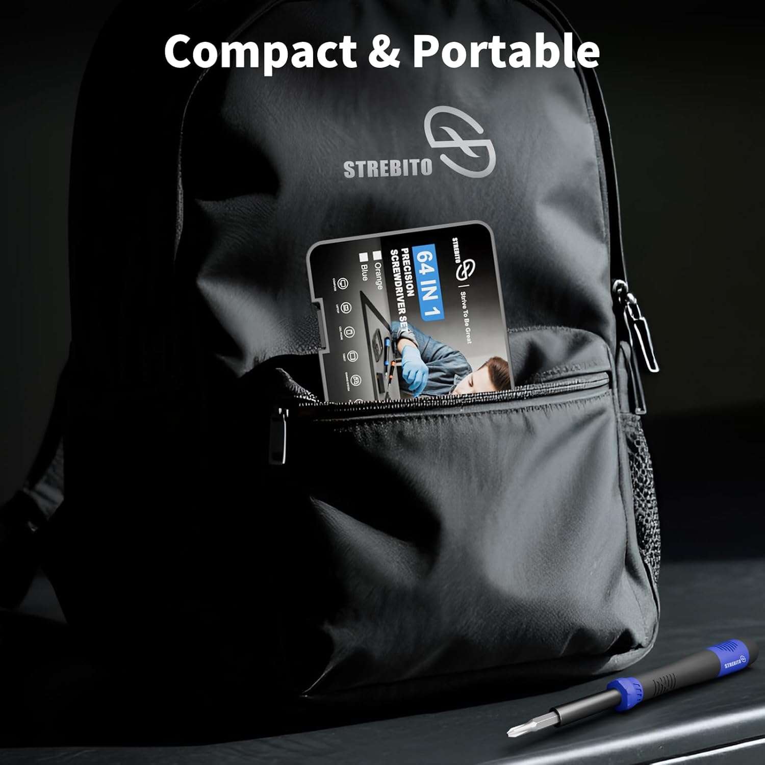 juego destornilladores precision 64 en 1 kit reparacion electronica pc celular magnetico ideal para chile