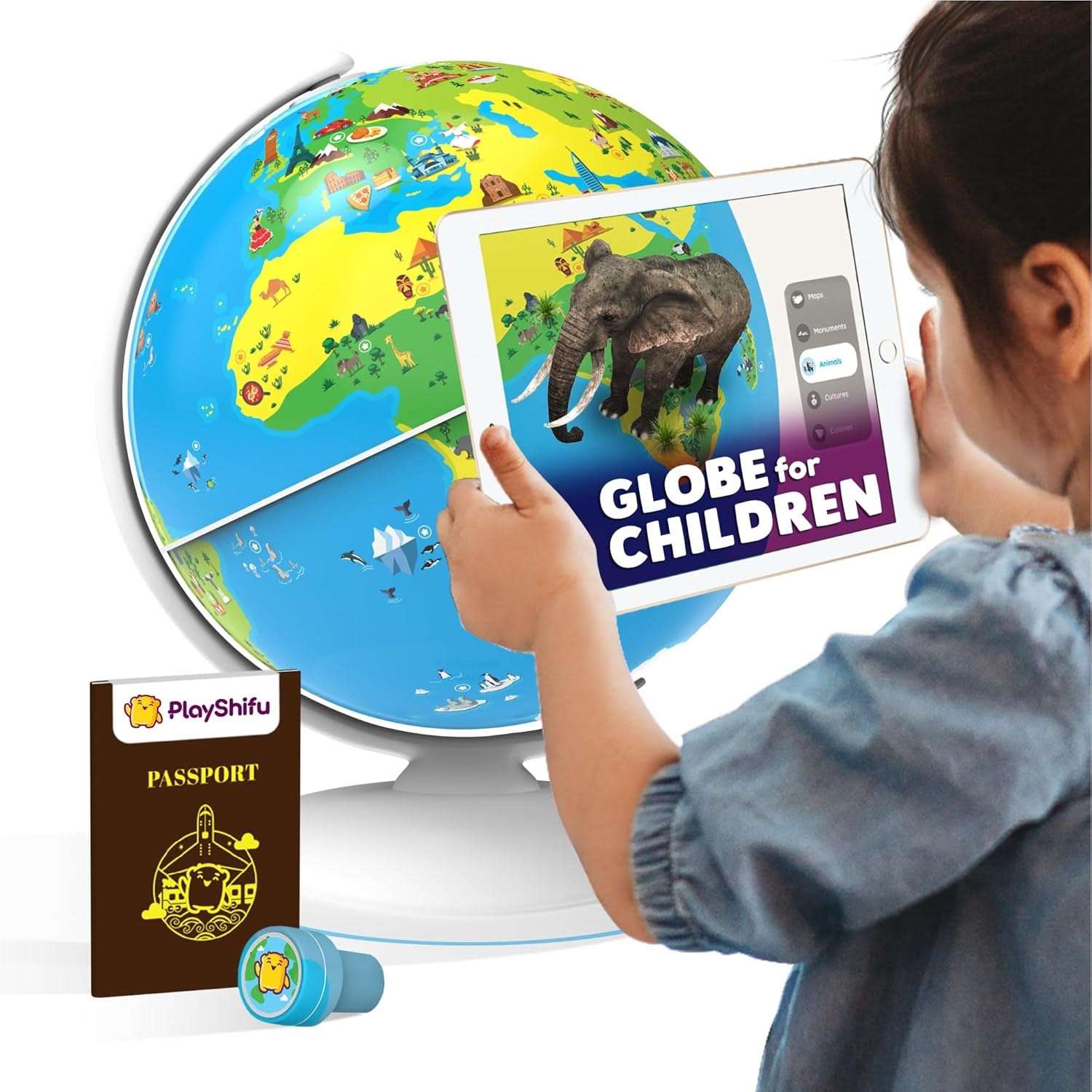 globo terraqueo interactivo realidad aumentada shifu orboot 25 centimetros aplicacion educativa ideal para chile