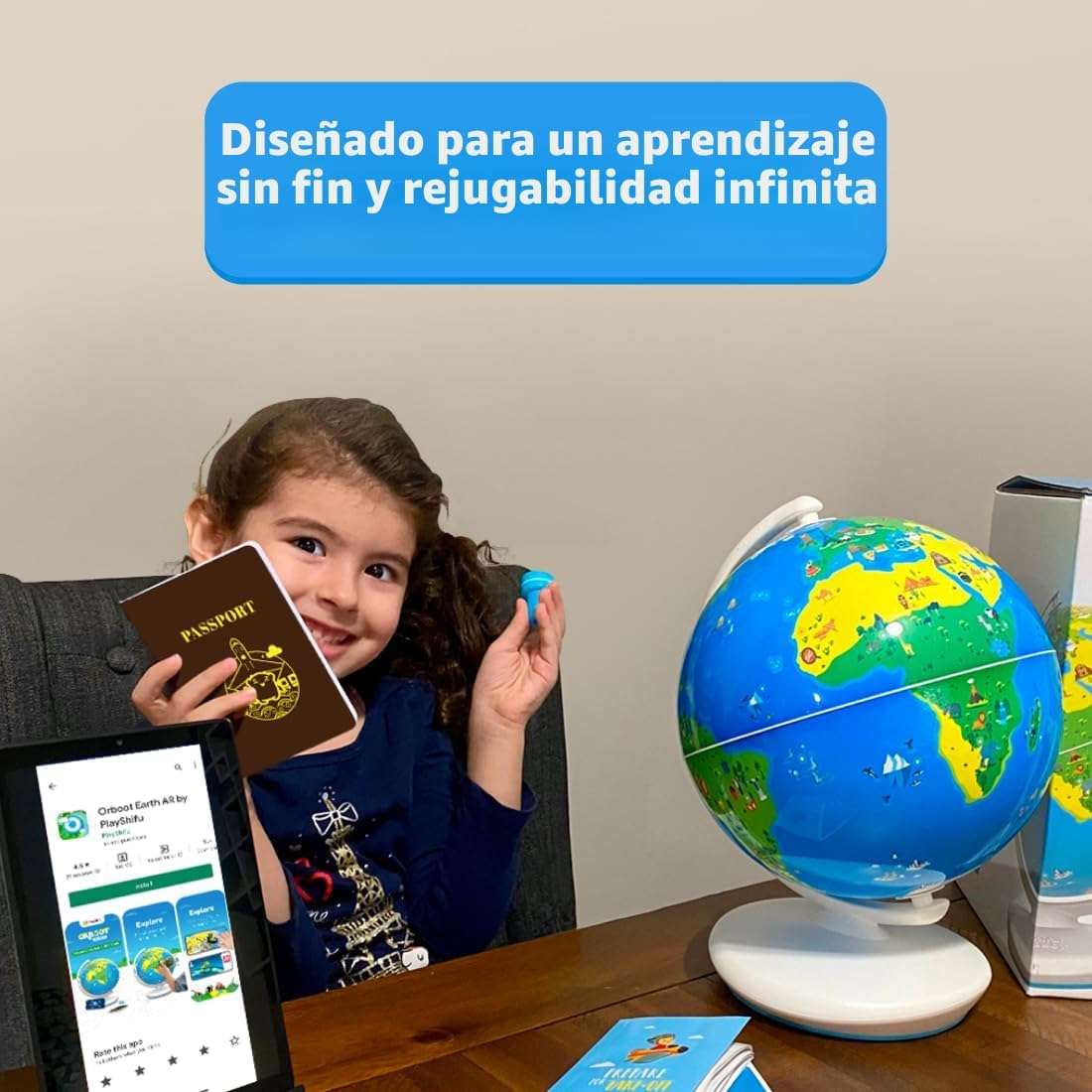globo terraqueo interactivo realidad aumentada shifu orboot 25 centimetros aplicacion educativa ideal para chile