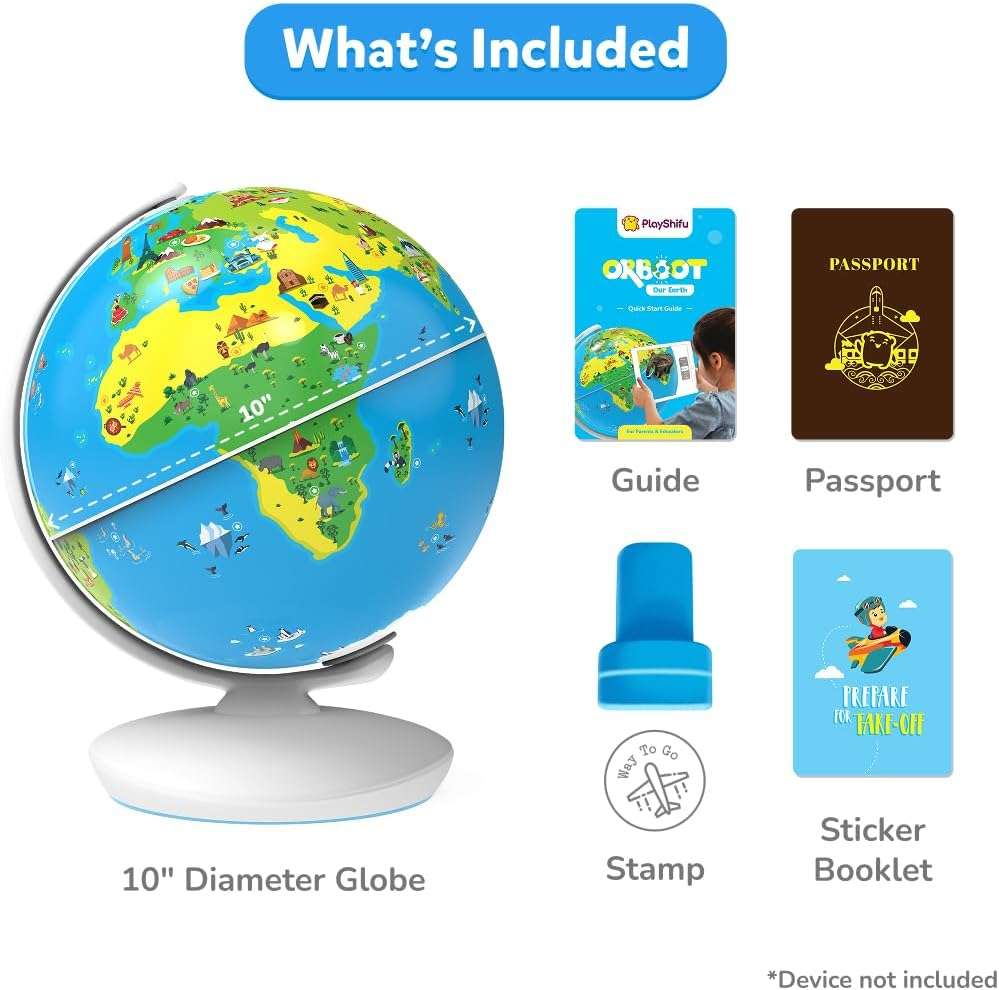 globo terraqueo interactivo realidad aumentada shifu orboot 25 centimetros aplicacion educativa ideal para chile