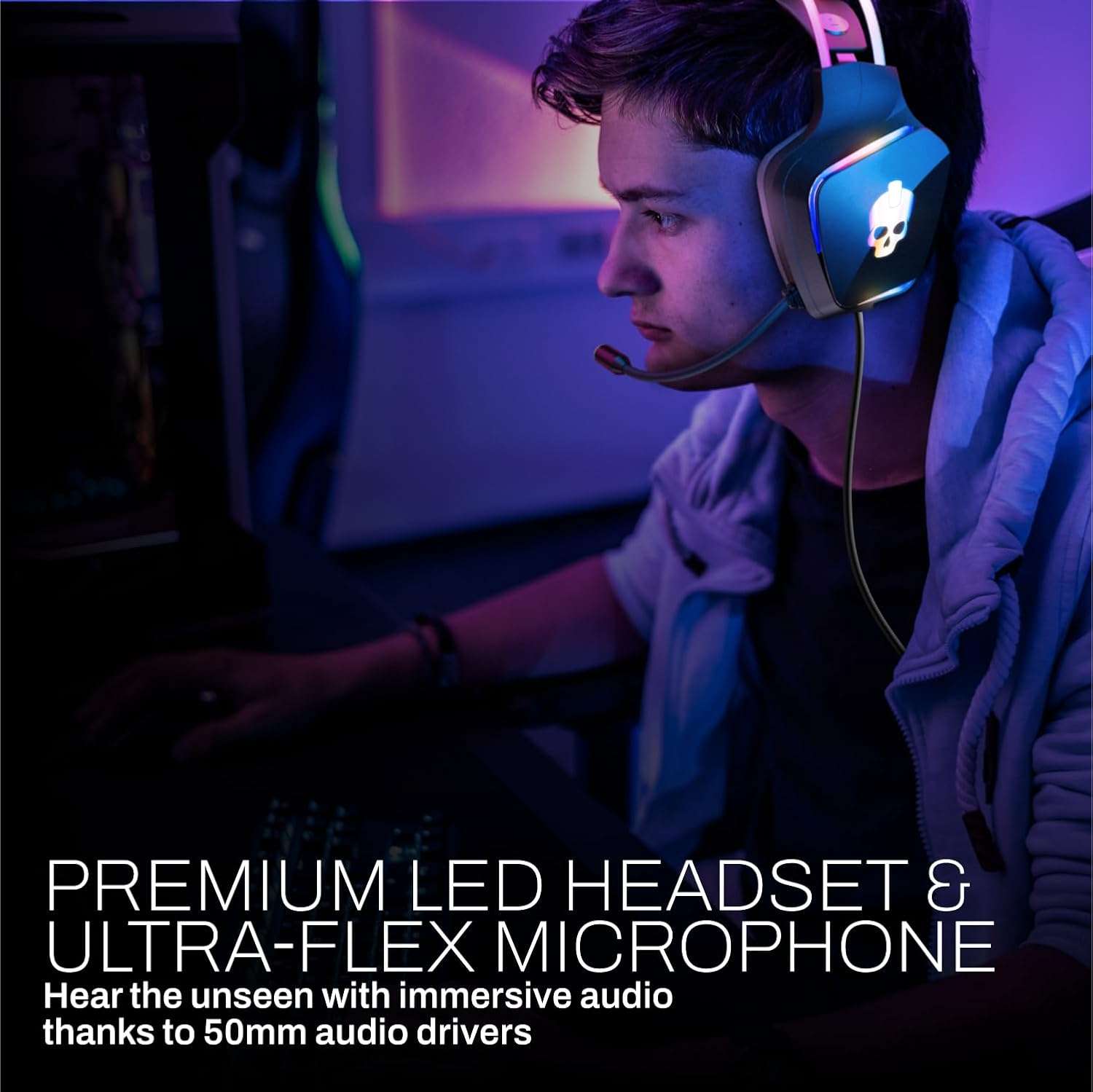 combo gamer 6 piezas teclado mecanico mouse audifonos mousepad hub usb 81 centimetros tira led 91 centimetros rgb ideal para chile