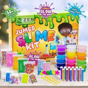kit para hacer slime completo con 18 colores 50 accesorios y efecto que brilla en la oscuridad ideal para chile