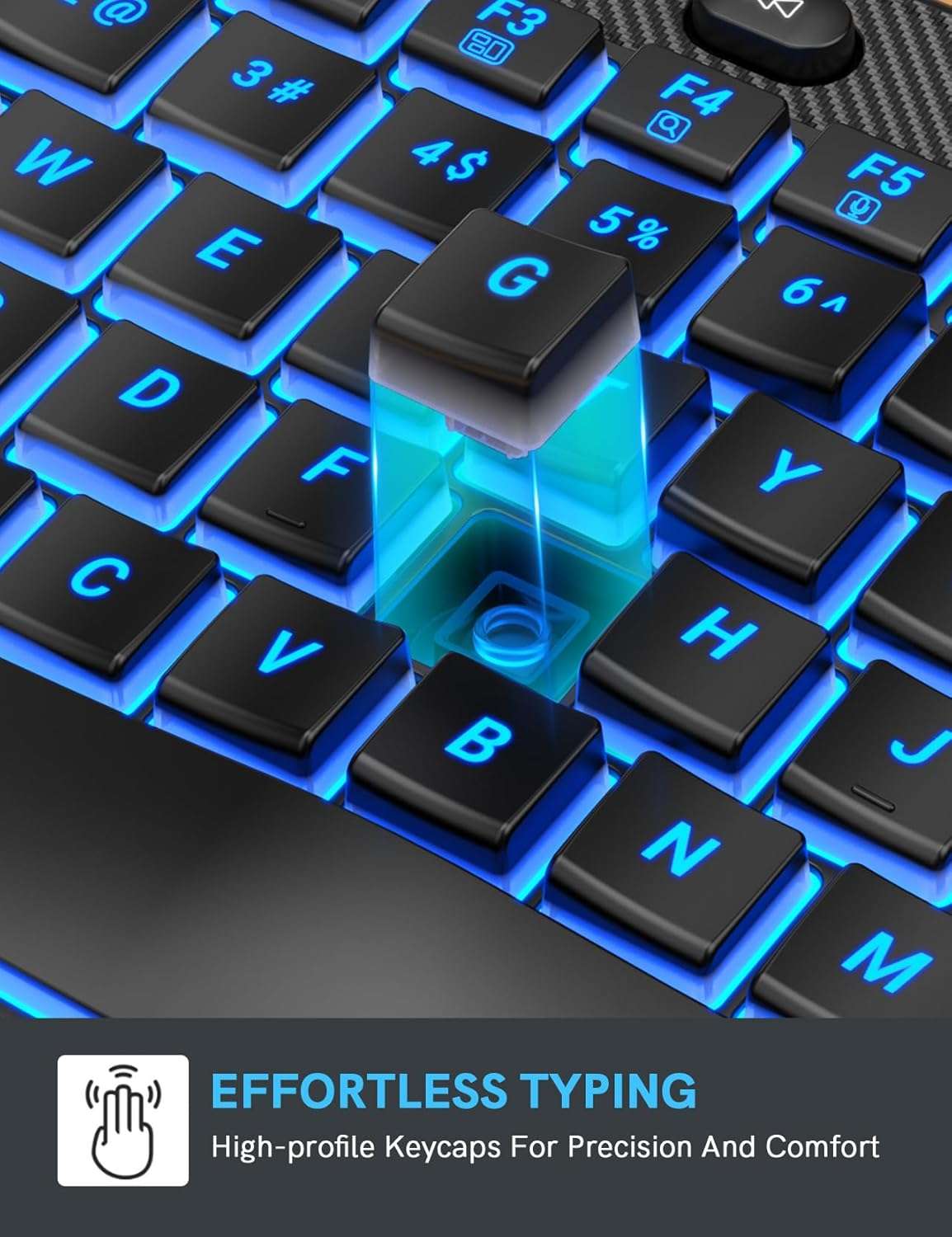 combo teclado mouse inalambrico ergonomico rgb recargable reposamuñecas cuero ideal para chile