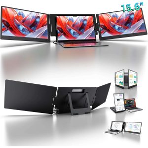 extensor triple pantalla notebook kyy 40 centimetros 1080p fhd ips usb tipo c ideal para chile