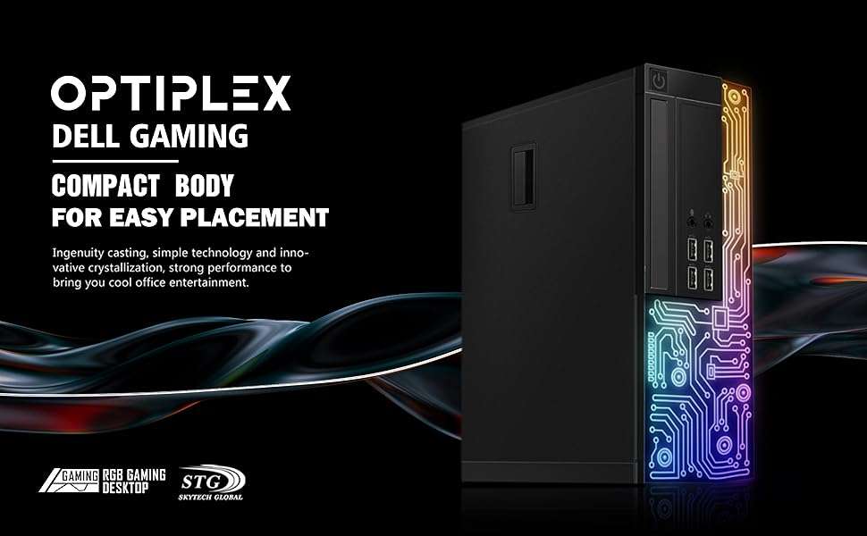pc gamer computador dell optiplex core i7 gt 1030 16gb ram ssd 512gb monitor 61 centimetros rgb windows 10 ideal para chile