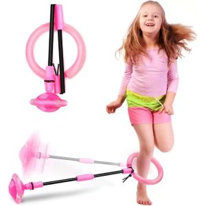 pelota saltarina de tobillo skip ball hewog plegable con luces led automaticas ideal para chile