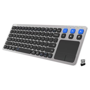 teclado inalambrico bluetooth smart tv touchpad 3 dispositivos 10 metros ideal para chile