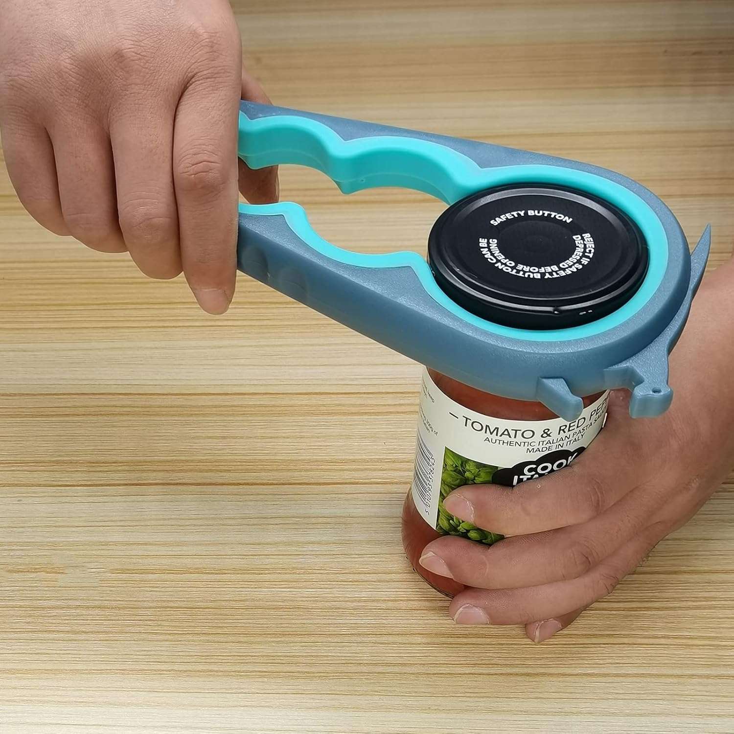 abridor de frascos y botellas seis en uno marca otstar para tapas de 2.54 a 7.62 centimetros ideal para chile