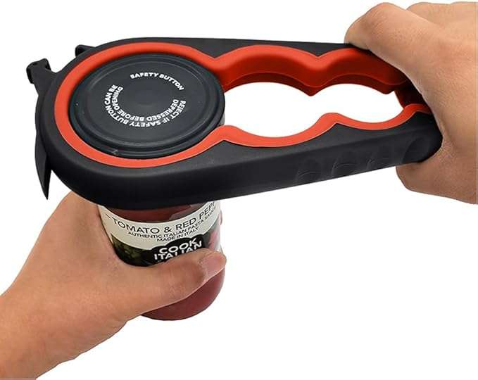 abridor de frascos y botellas seis en uno marca otstar para tapas de 2.54 a 7.62 centimetros ideal para chile