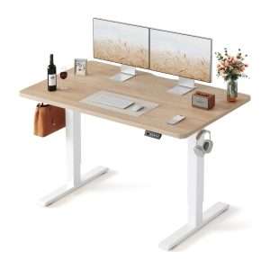 escritorio electrico fezibo de 121.92 por 60.96 centimetros con altura ajustable motor silencioso y panel digital con memoria ideal para teletrabajo en chile